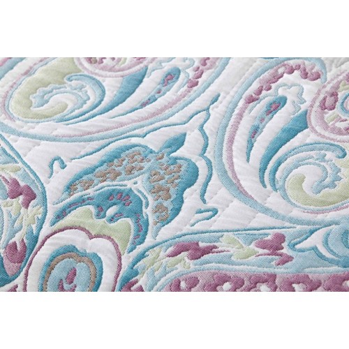 SET COLCHA Y COJÍN JACQUARD DE ALGODÓN CON ORNAMENTOS HAPPY