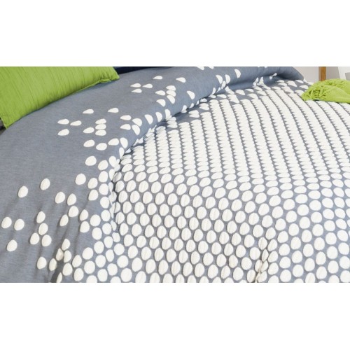 COLCHA CUBRECAMA JACQUARD PUNKT SHABBY CHIC AZUL
