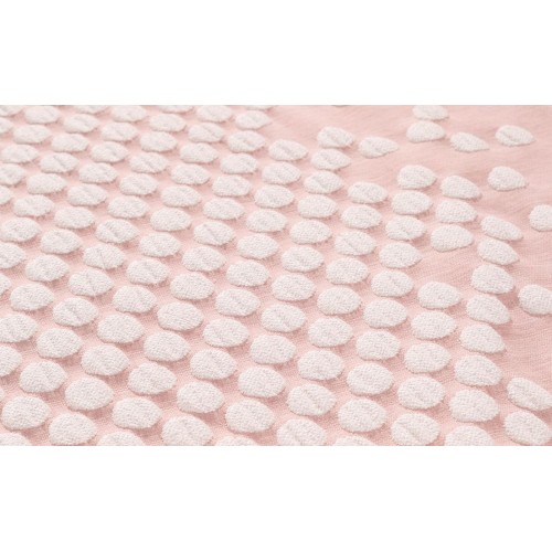 COLCHA CUBRECAMA JACQUARD PUNKT SHABBY CHIC ROSA