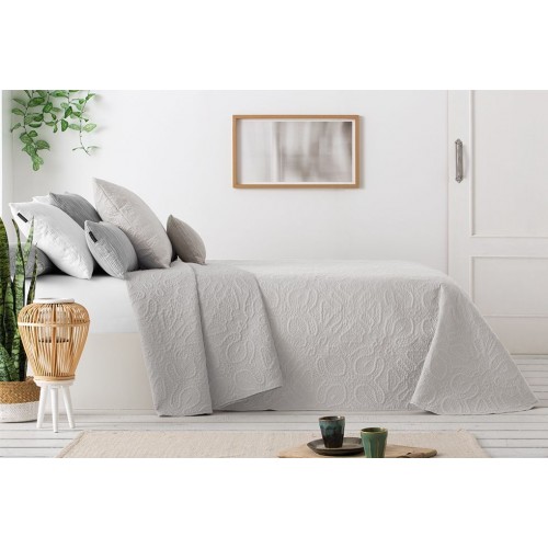 COLCHA BOUTI REVERSIBLE BICOLOR GRIS ENTHUSIASTIC