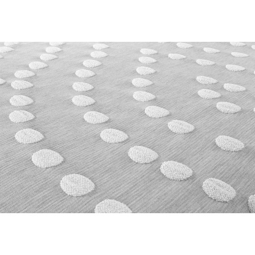 COLCHA CUBRECAMA JACQUARD PUNKTWELLEN SHABBY CHIC GRIS
