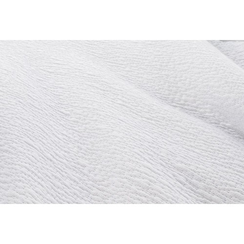 COLCHA CUBRECAMA JACQUARD ALGODON ROUGH COLOR BLANCO WABI SABI