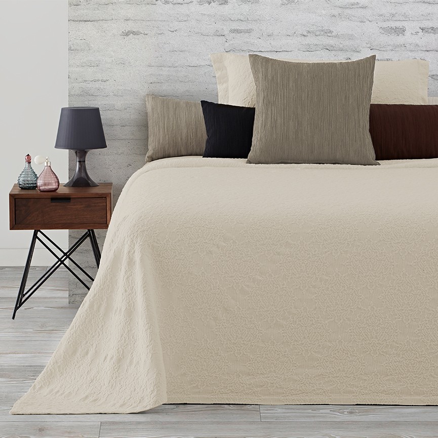 Juego De Colchas Levtex Home, Punto De Cruz, Doble Con Funda De Algodón