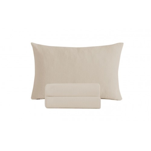 COLCHA FOULARD ALGODÓN MULTIUSOS FINEST COLOR LINO (O FUNDA DE COJIN)