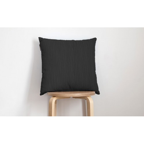COJÍN JACQUARD CON RELIEVE NEGRO