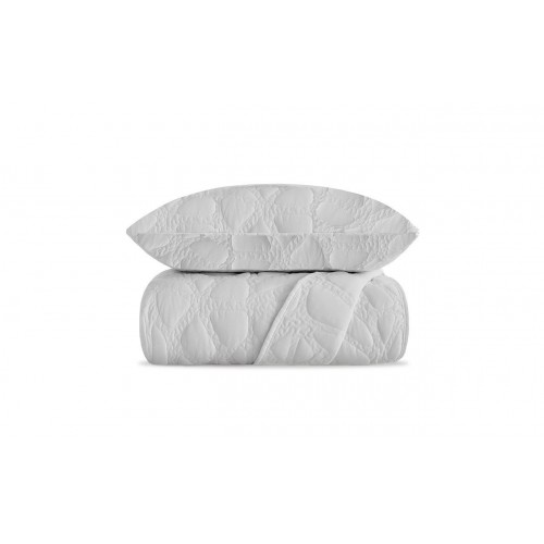 COLCHA BOUTI PETALOS COLOR GRIS