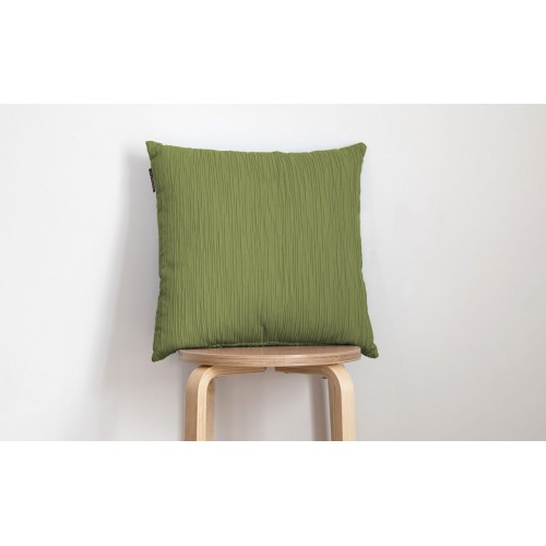 COJÍN JACQUARD CON RELIEVE VERDE ORO